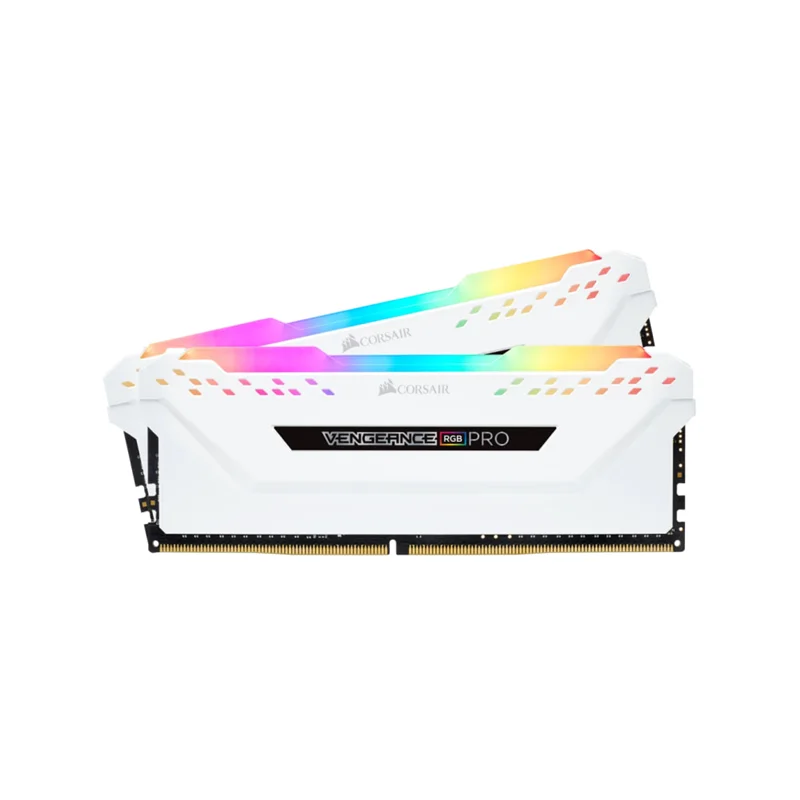 رم کورسیر VENGEANCE RGB PRO 16GB 2×8GB DDR4 3600MHz CL18 - سفید